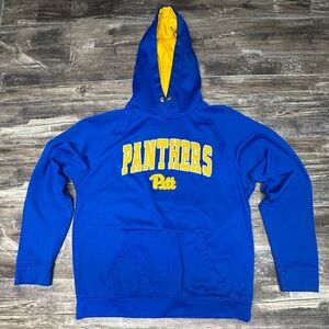 Pitt Panthers Hoodie - Large - Blue Gold Embroidered NCAA - Colosseum - GUC